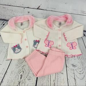 Girls 3 piece 3-6M coat pants